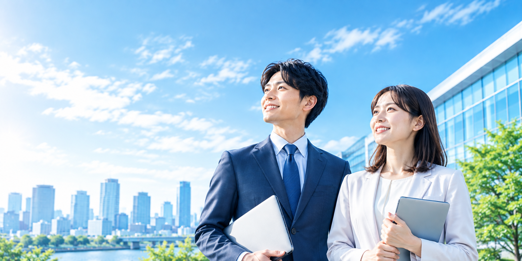 未来を見据えるビジネスパーソン